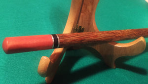 1-Piece Wand-Red Palm Body w/Pink Ivory Tips