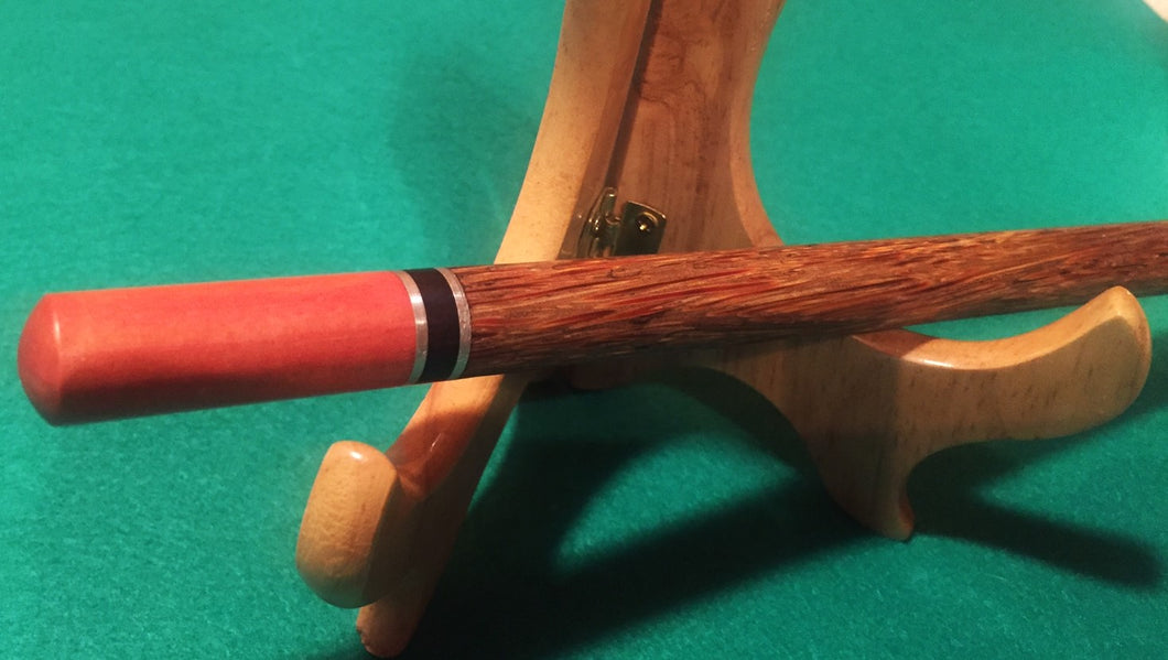 1-Piece Wand-Red Palm Body w/Pink Ivory Tips
